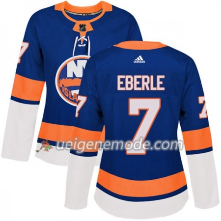 Dame Eishockey New York Islanders Trikot Jordan Eberle 7 Adidas 2017-2018 Blau Authentic